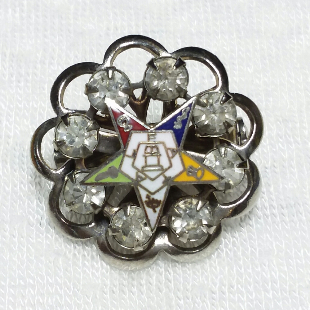 Vintage Masonic OES Order of Easter Star brooch